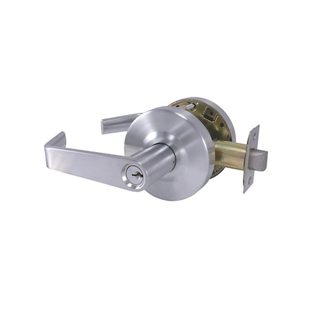 Design Hardware Grade 1 Cylindrical Lock, 86-Storeroom, F-Flat Lever, Round Rose, Oil Rubbed Dark Bronze, 2-3/4 DH-X-86-F-10B